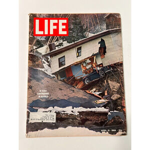 LIFE Magazine April 10 1964 Alaska Earthquake Vintage News Issue